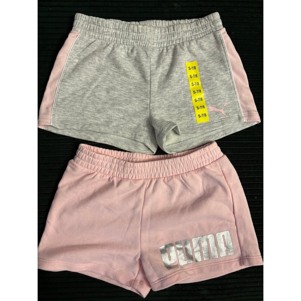 Two Puma Girls shorts- Size 7/8